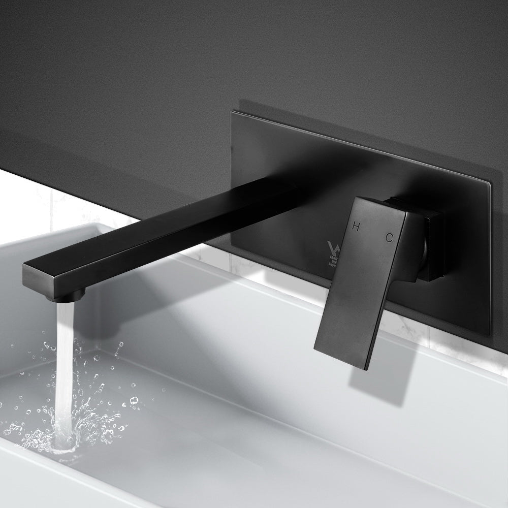 cefito-wels-bathroom-tap-wall-square-black-basin-mixer-taps-vanity-brass-faucet at www.mallsonline.com.au
