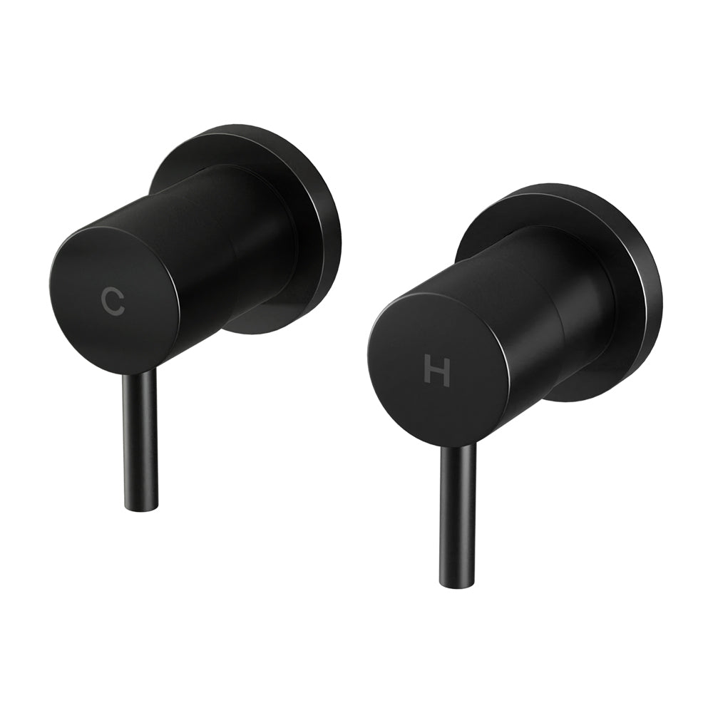 cefito-bathroom-tap-shower-twin-tap-faucet-basin-sink-bath-swivel-black at www.mallsonline.com.au