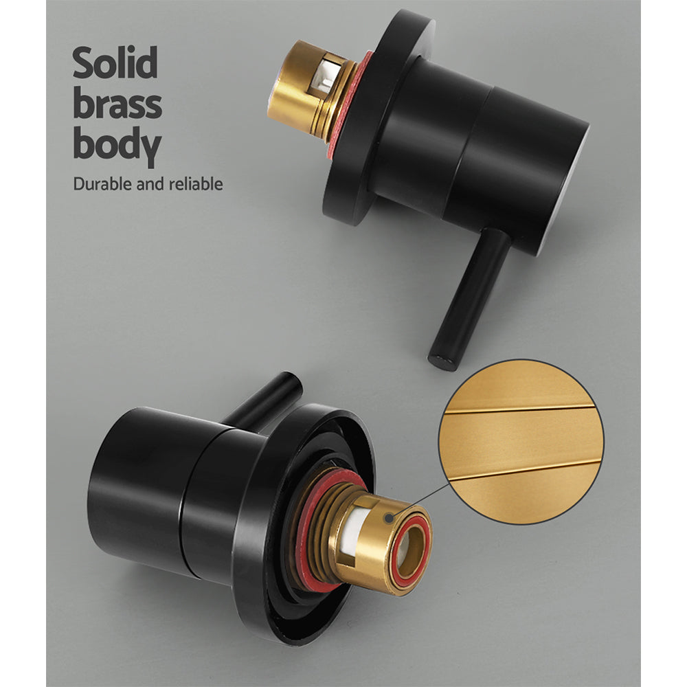 cefito-bathroom-tap-shower-twin-tap-faucet-basin-sink-bath-swivel-black at www.mallsonline.com.au