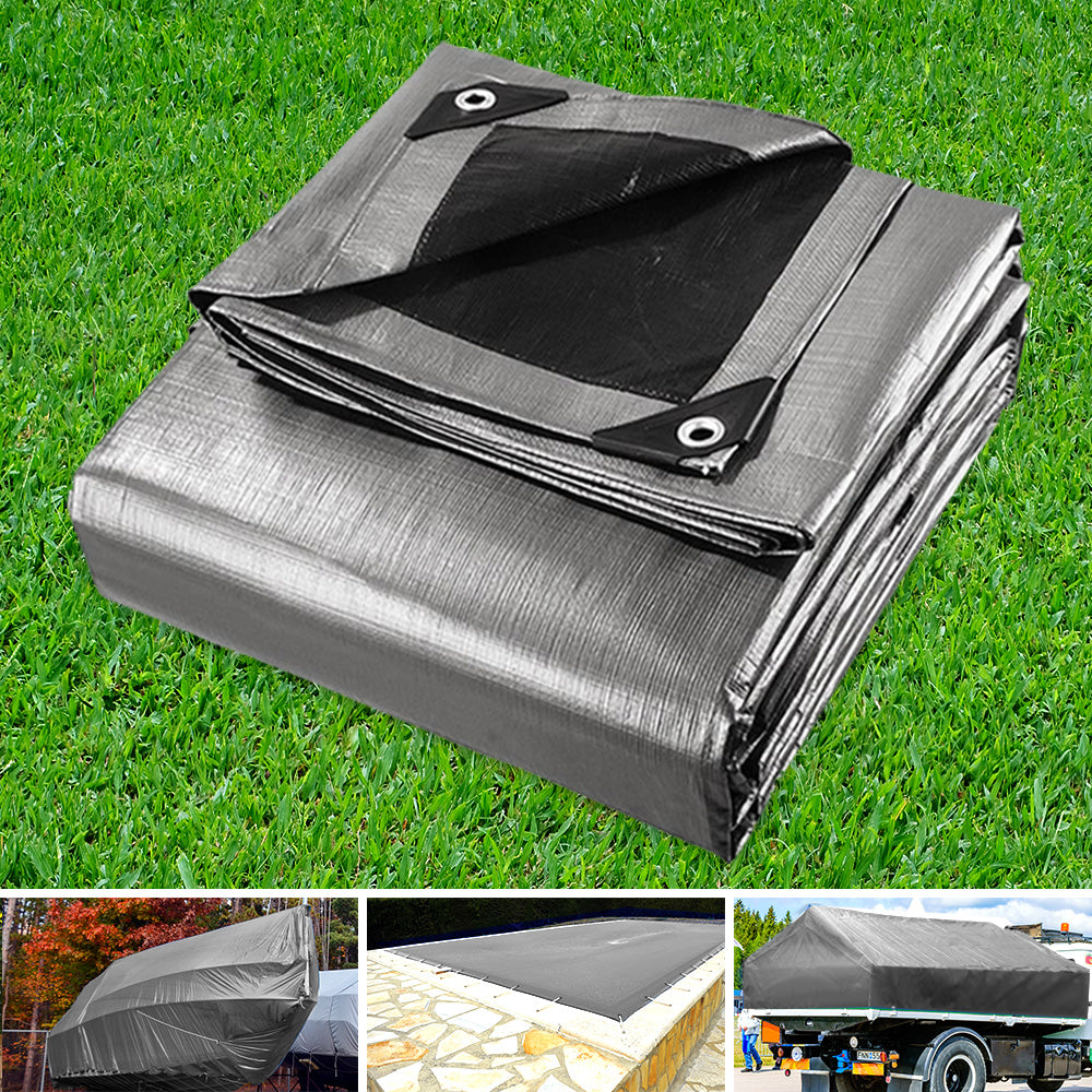 instahut-3-6x7-3m-tarp-camping-tarps-poly-tarpaulin-heavy-duty-cover-180gsm-silver www.mallsonline.com.au