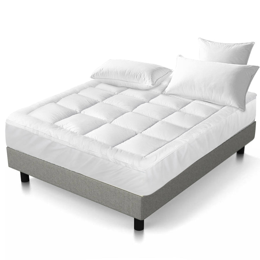 giselle-double-mattress-topper-bamboo-fibre-pillowtop-protector at www.mallsonline.com.au