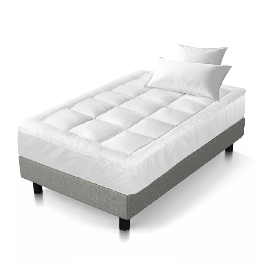 giselle-single-mattress-topper-bamboo-fibre-pillowtop-protector at www.mallsonline.com.au