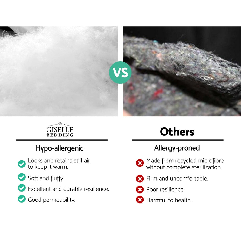 giselle-double-mattress-topper-pillowtop-1000gsm-charcoal-microfibre-bamboo-fibre-filling-protector at www.mallsonline.com.au