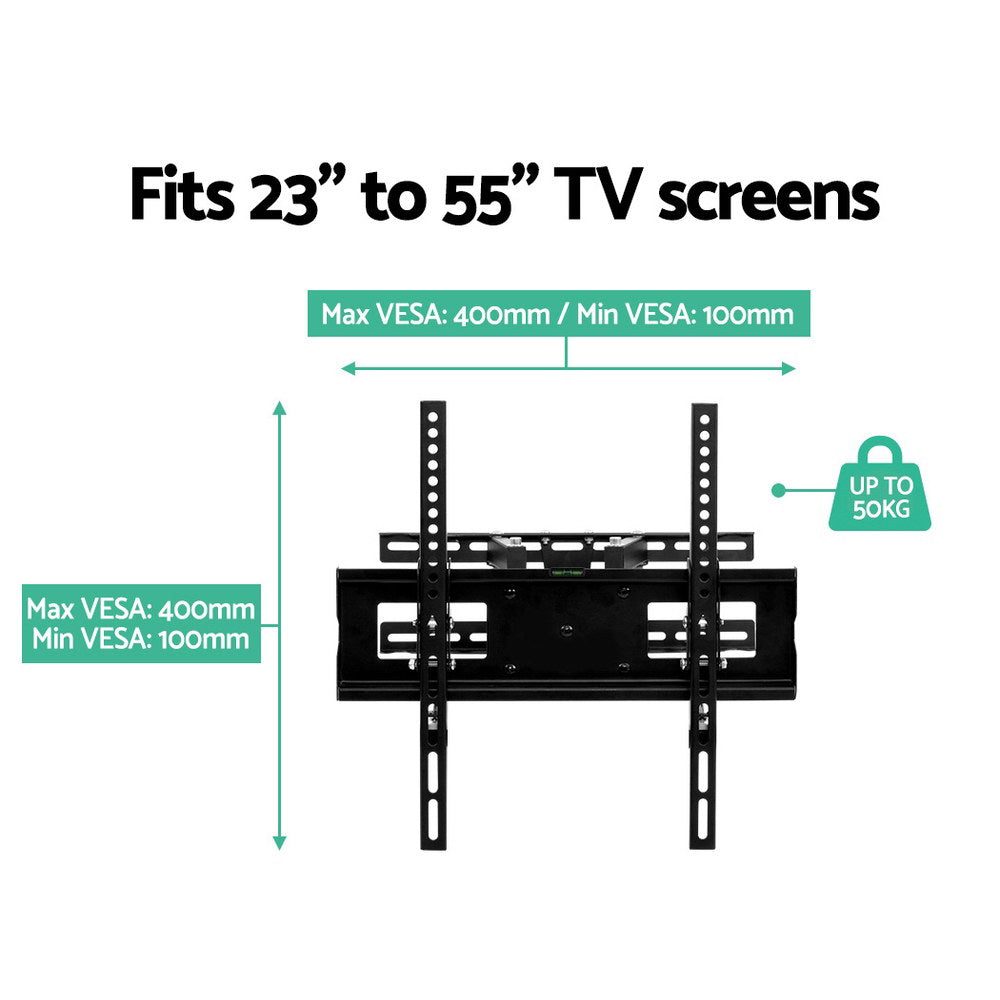 artiss-tv-wall-mount-bracket-tilt-swivel-full-motion-flat-slim-led-lcd-23-32-42-50-55-inch at www.mallsonline.com.au