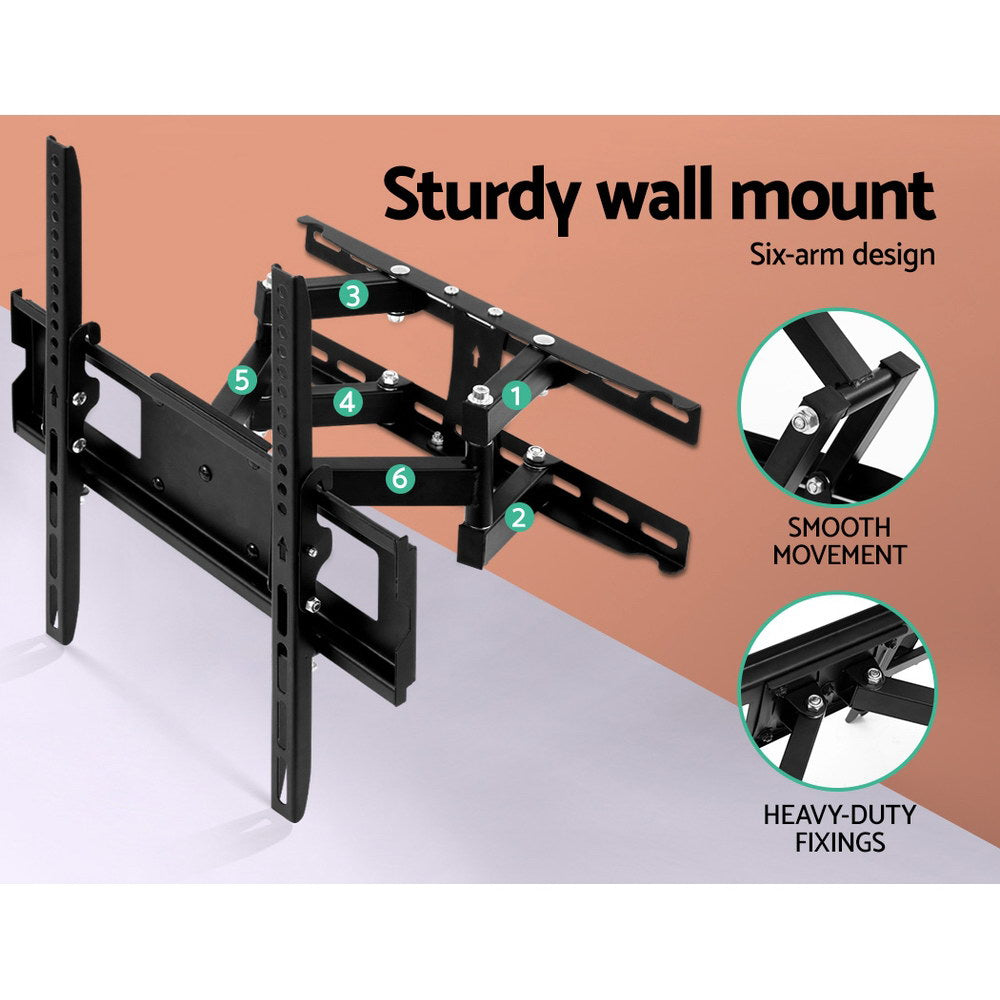 artiss-tv-wall-mount-bracket-tilt-swivel-full-motion-flat-slim-led-lcd-23-32-42-50-55-inch at www.mallsonline.com.au