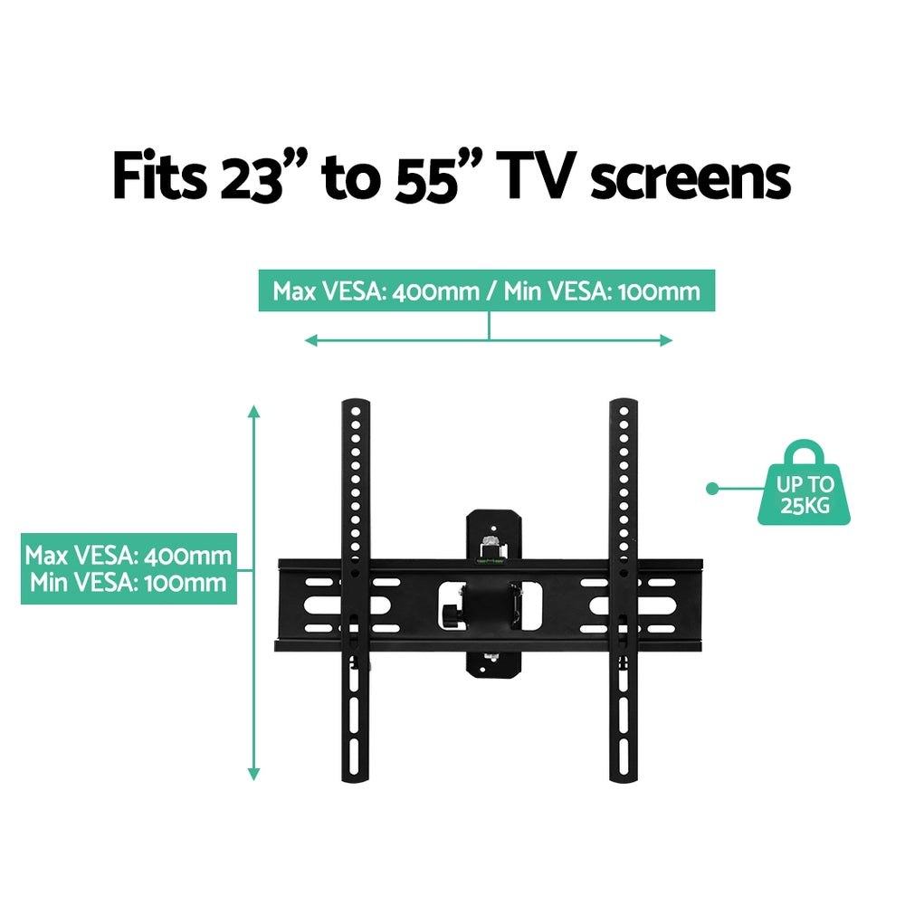 artiss-tv-wall-mount-bracket-tilt-swivel-full-motion-flat-slim-led-lcd-23-inch-to-55-inch at www.mallsonline.com.au