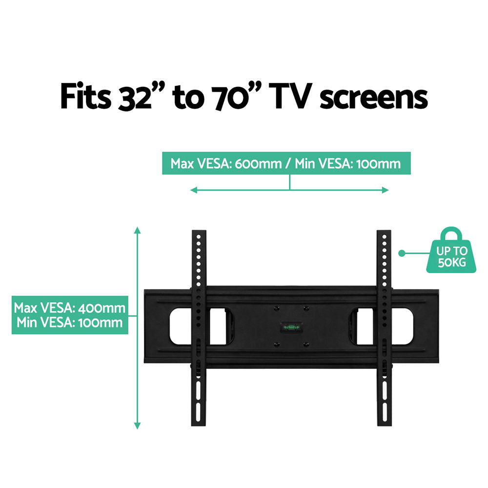 artiss-full-motion-tv-wall-mount-bracket-swivel-led-lcd-plasma-vesa-32-70-inch at www.mallsonline.com.au