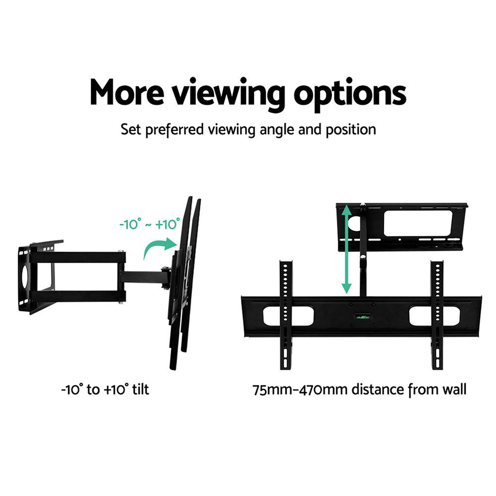 artiss-full-motion-tv-wall-mount-bracket-swivel-led-lcd-plasma-vesa-32-70-inch at www.mallsonline.com.au