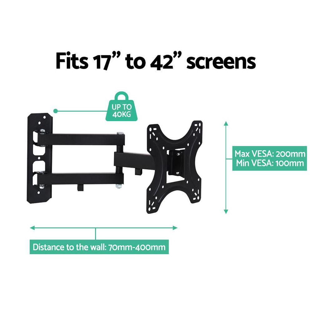 artiss-tv-wall-mount-bracket-tilt-swivel-full-motion-32-37-42-inch-plasma-screen-lcd at www.mallsonline.com.au