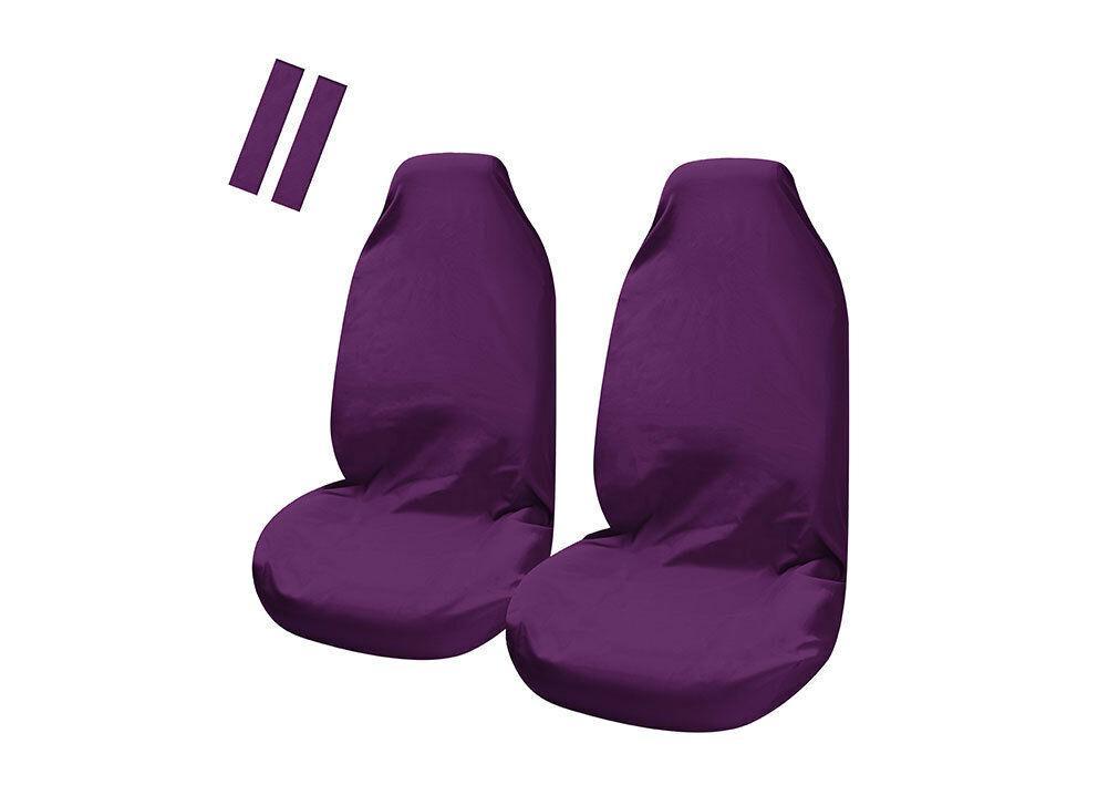 universal-pulse-throwover-front-seat-covers-bonus-seat-belt-buddies-purple at www.mallsonline.com.au
