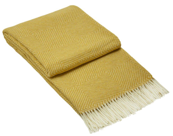 hampton-throw-merino-wool-blend-mustard www.mallsonline.com.au