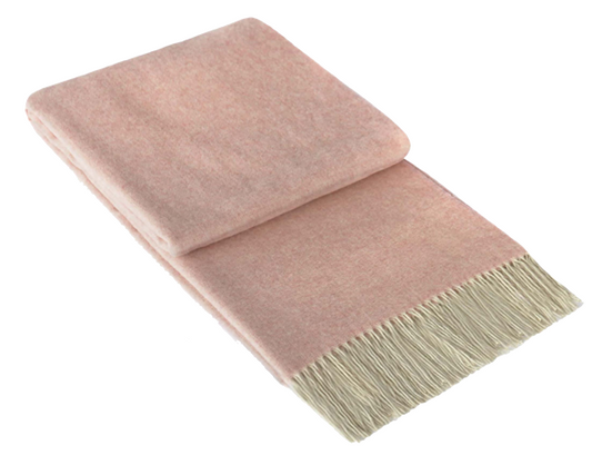 kensington-throw-10-cashmere-90-super-fine-merino-wool-blush www.mallsonline.com.au
