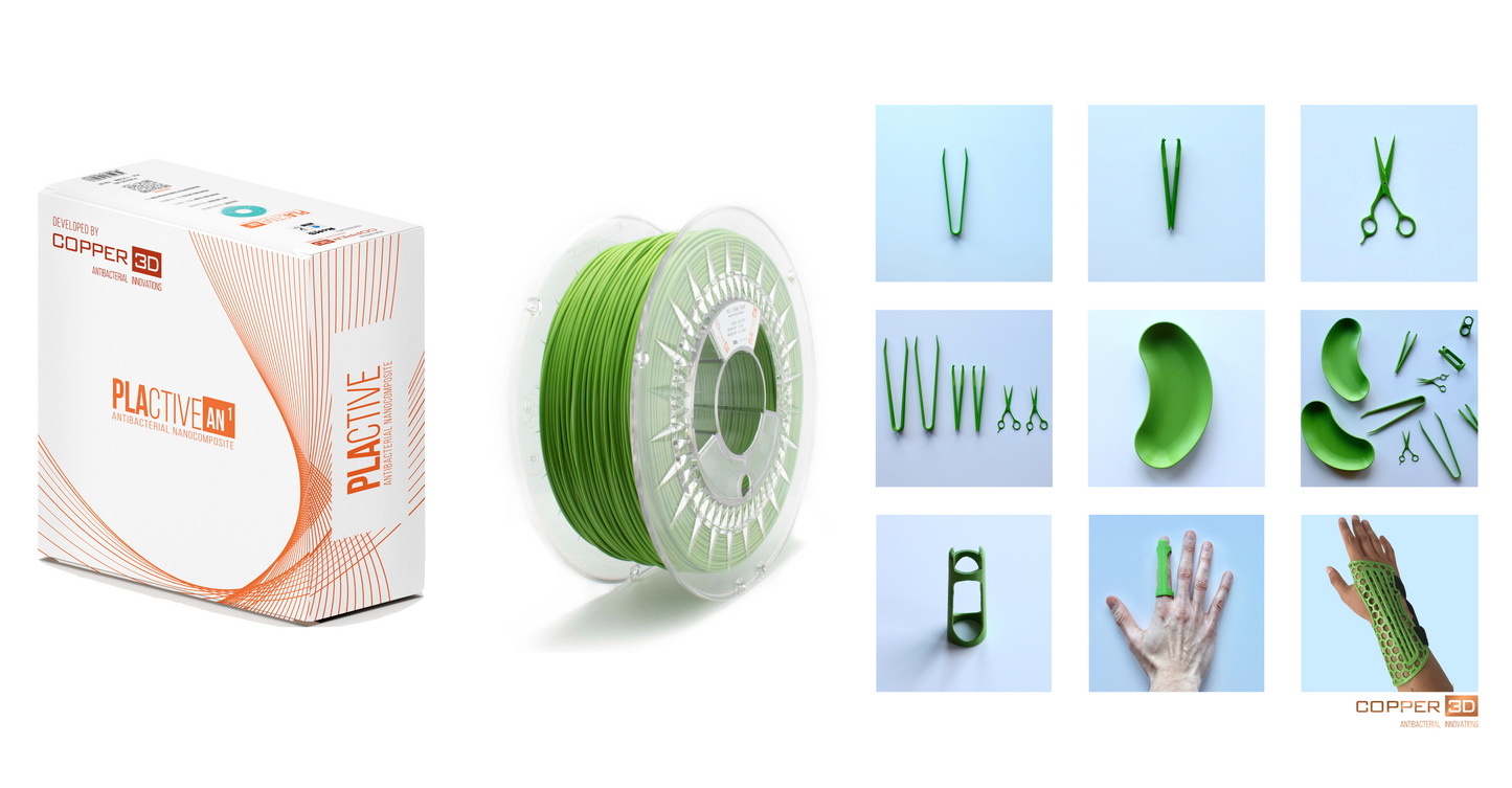 pla-filament-copper-3d-plactive-innovative-antibacterial-2-85mm-750gram-apple-green-color-3d-printer-filament at www.mallsonline.com.au