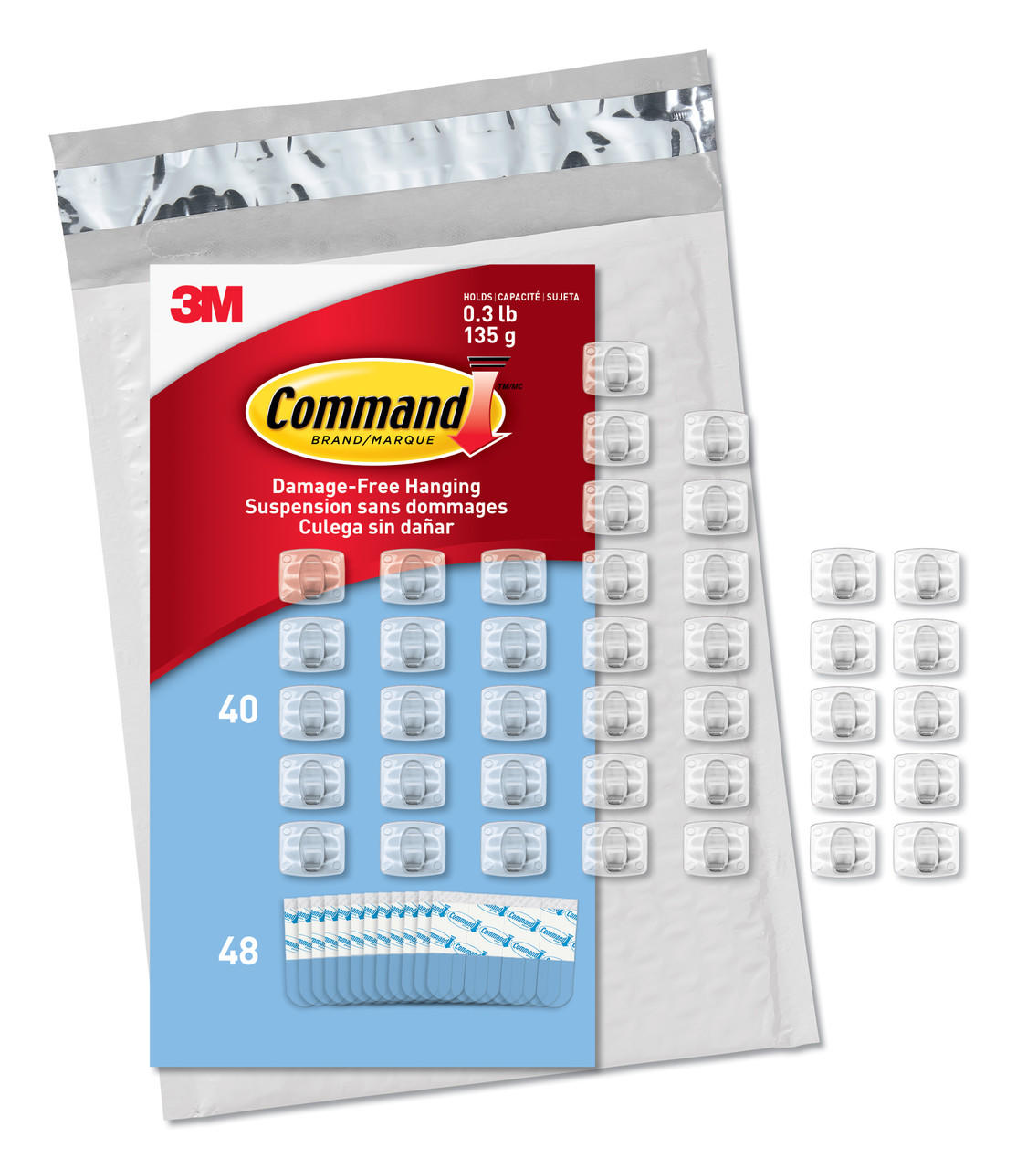 command-cl806-45na-mini-light-54-strips-easy-to-open-packaging-45-clips-clear www.mallsonline.com.au