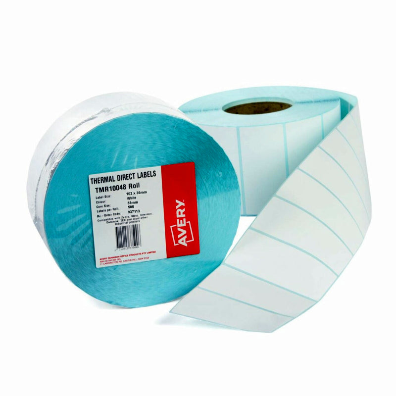 avery-label-thermal-102x36-roll-of-500 www.mallsonline.com.au