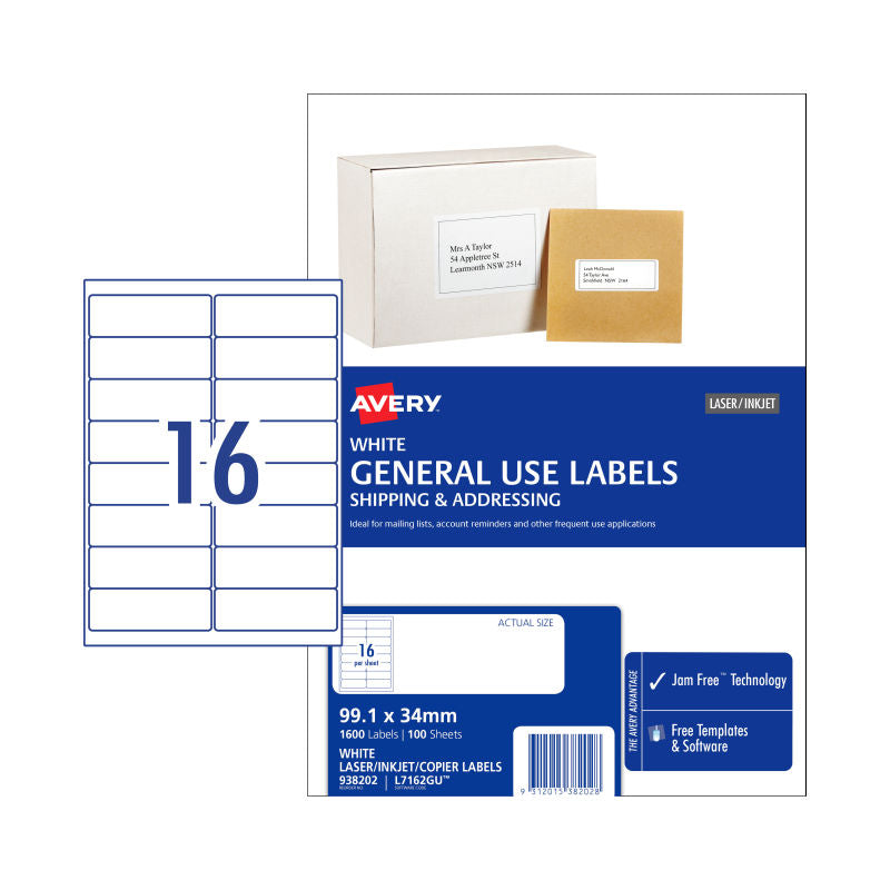 avery-gen-label-l7162gu-16up-bx100 at www.mallsonline.com.au