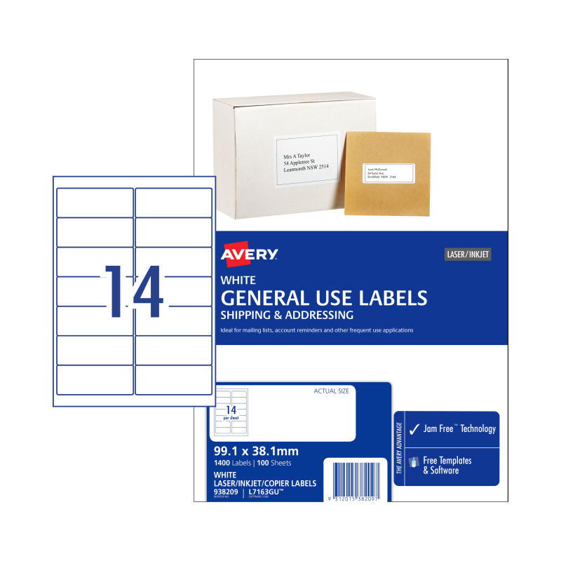 avery-gen-label-l7163gu-14up-bx100 www.mallsonline.com.au