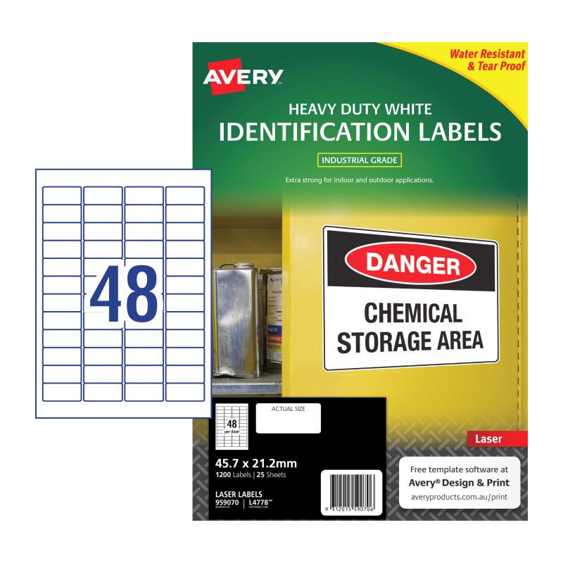 avery-laser-label-hd-l4778-48up-pack-of-25 at www.mallsonline.com.au