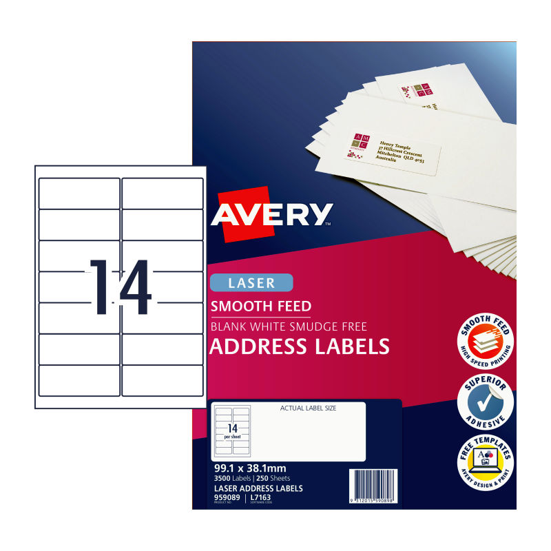 avery-laser-label-l7163-14up-pack-of-250 at www.mallsonline.com.au