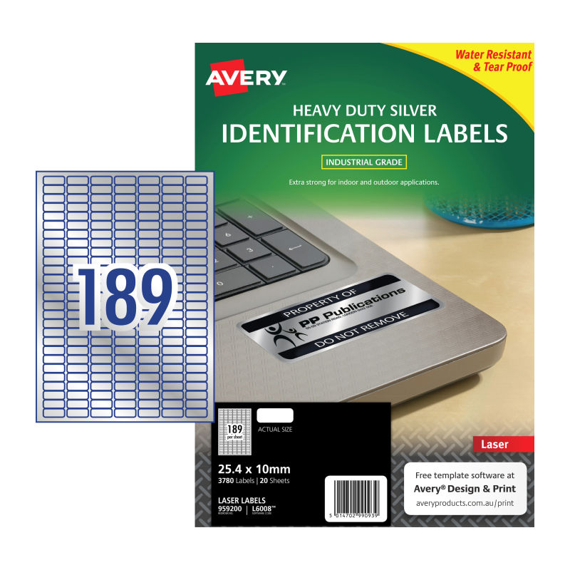avery-laserlabel-slv-l6008-189up-pack-of-20 at www.mallsonline.com.au