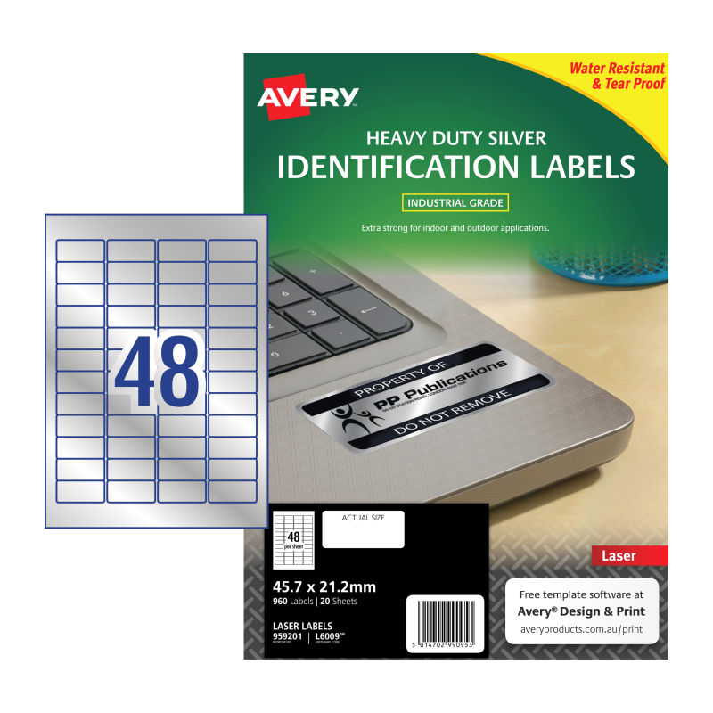 avery-laser-label-hd-l6009-48up-pack-of-20 at www.mallsonline.com.au