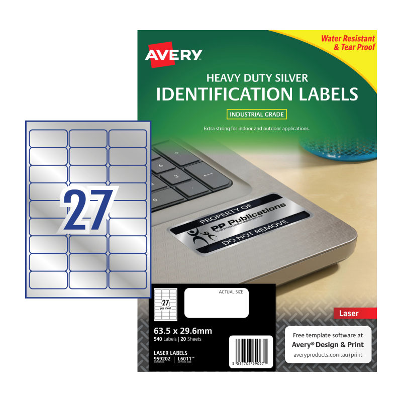 avery-laser-label-l6011-27up-pack-of-t20 at www.mallsonline.com.au