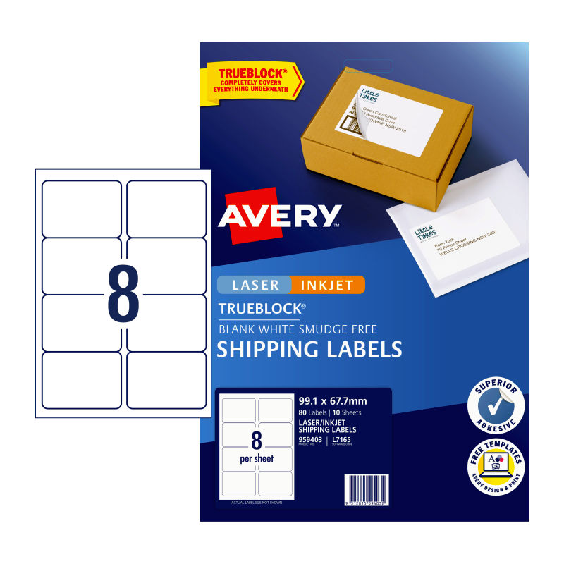 avery-ip-label-white-l7165-8up at www.mallsonline.com.au