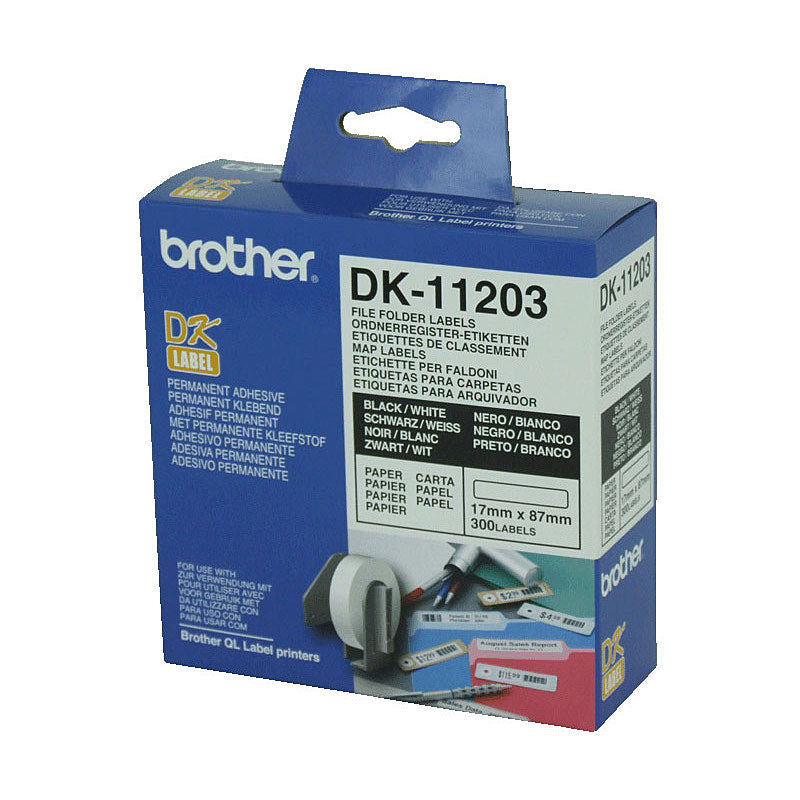 brother-dk11203-white-file-folder-labels-17mm-x-87mm-300-labels www.mallsonline.com.au