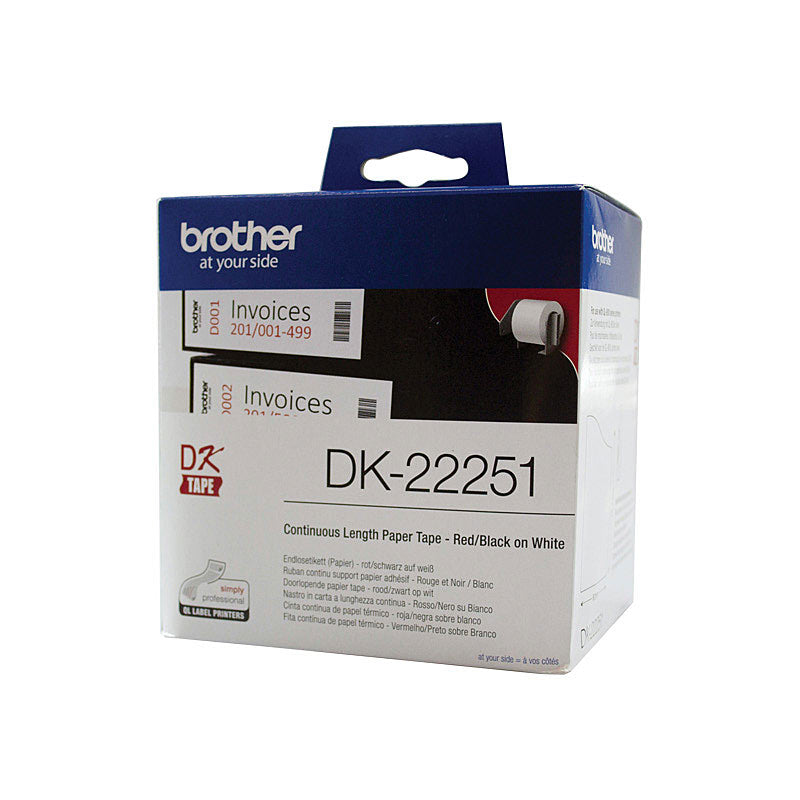 brother-dk-22251-consumer-paper-roll-paper-roll-62mm-x-15-24m-with-black-red-print www.mallsonline.com.au