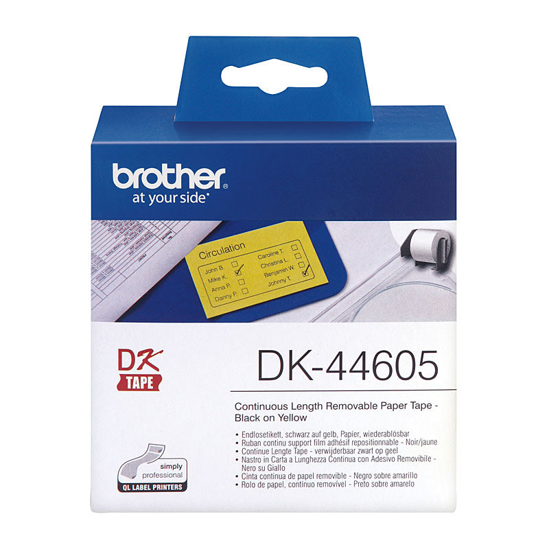 brother-yellow-62mmx30-48m-roll-ptouch-ql-500-550-650tda www.mallsonline.com.au