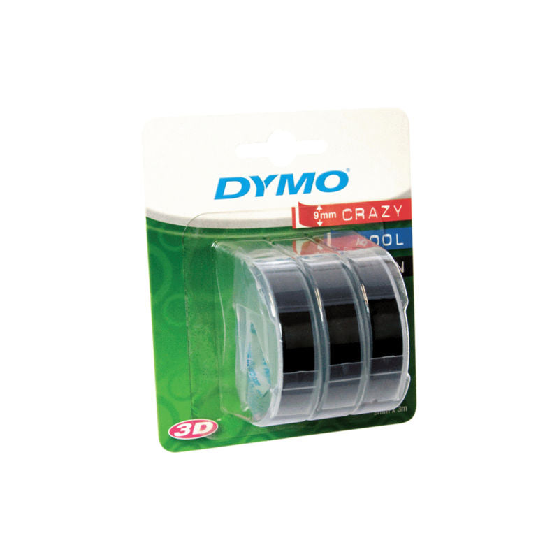 dymo-embosser-tape-3pk-black-9mm-x-3m www.mallsonline.com.au