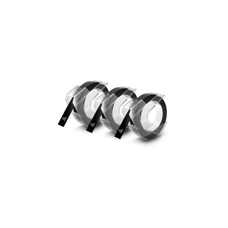 dymo-embosser-tape-3pk-black-9mm-x-3m www.mallsonline.com.au