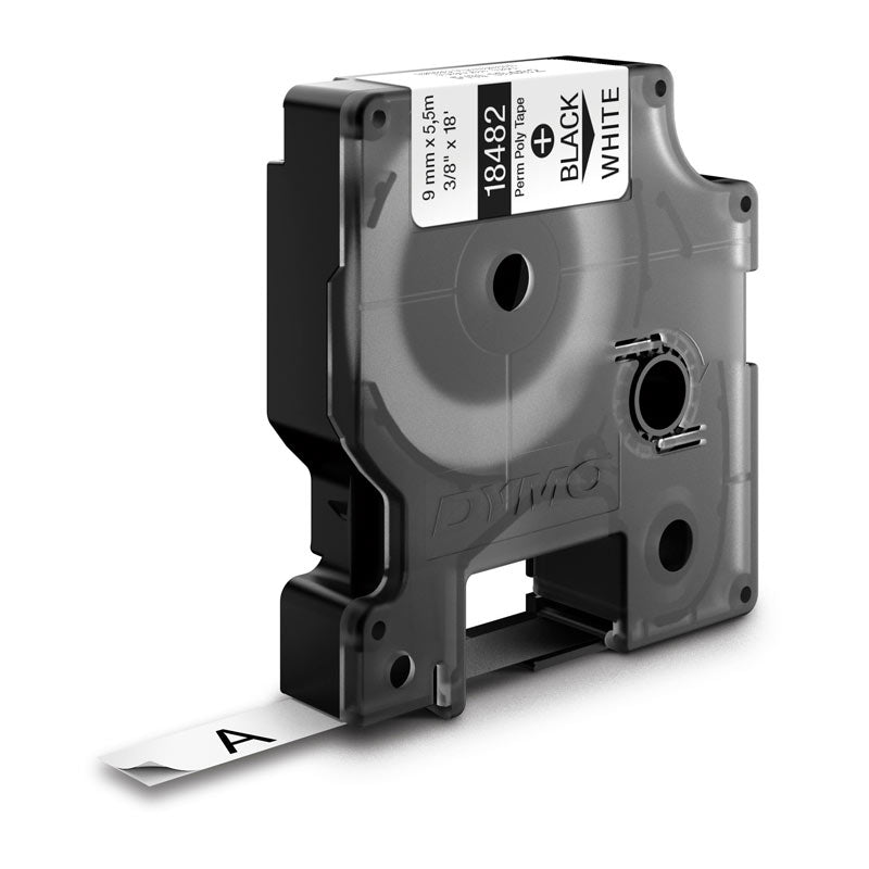 dymo-rhino-py-label-9mm-black-white www.mallsonline.com.au