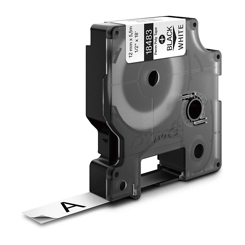 dymo-black-on-white-12mm-tape www.mallsonline.com.au