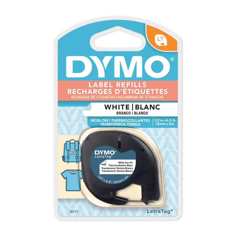 dymo-letratag-iron-ontpe-12mmx2m www.mallsonline.com.au