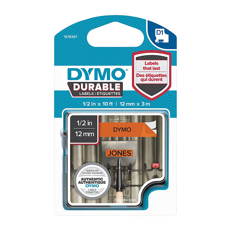 dymo-dur-black-on-orn-12mm-x-3m www.mallsonline.com.au