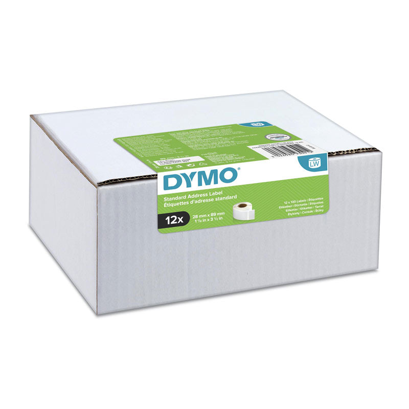 dymo-lw-std-address-label-28x89mm-pack-of-12 www.mallsonline.com.au