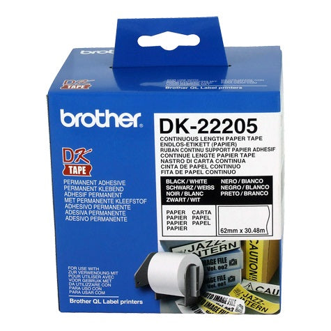 brother-white-continuous-paper-roll-62mmx30-48m www.mallsonline.com.au