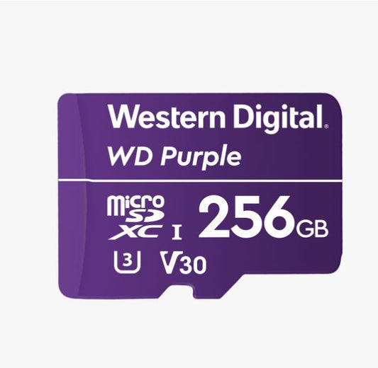 western-digital-digital-wd-purple-256gb-microsdxc-card-24-7-25-c-to-85-c-weather-humidity-resistant-for-surveillance-ip-cameras-mdvrs-nvr-dash-cams-drones at www.mallsonline.com.au