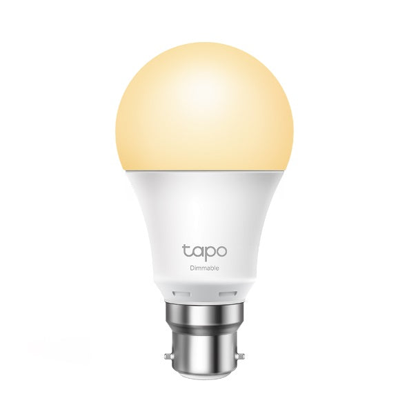 tp-link-tapo-dimmable-smart-light-bulb-l510b-bayonet-fitting-dimmable-no-hub-required-voice-control-schedule-timer-2700k-8-7w-2-4-ghz-802-11b-g-n www.mallsonline.com.au
