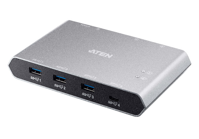 aten-sharing-switch-gen2-2x4-usb-c-2x-pc-4x-usb-3-2-gen2-ports-1x-usb-c-power-passthrough-osx-windows-compatible-plug-and-play at www.mallsonline.com.au