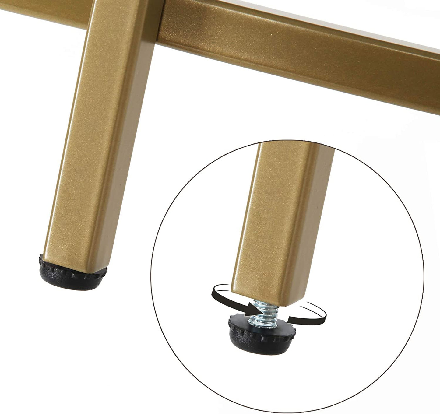 gold-round-side-table-with-golden-metal-frame-robust-and-stable at www.mallsonline.com.au