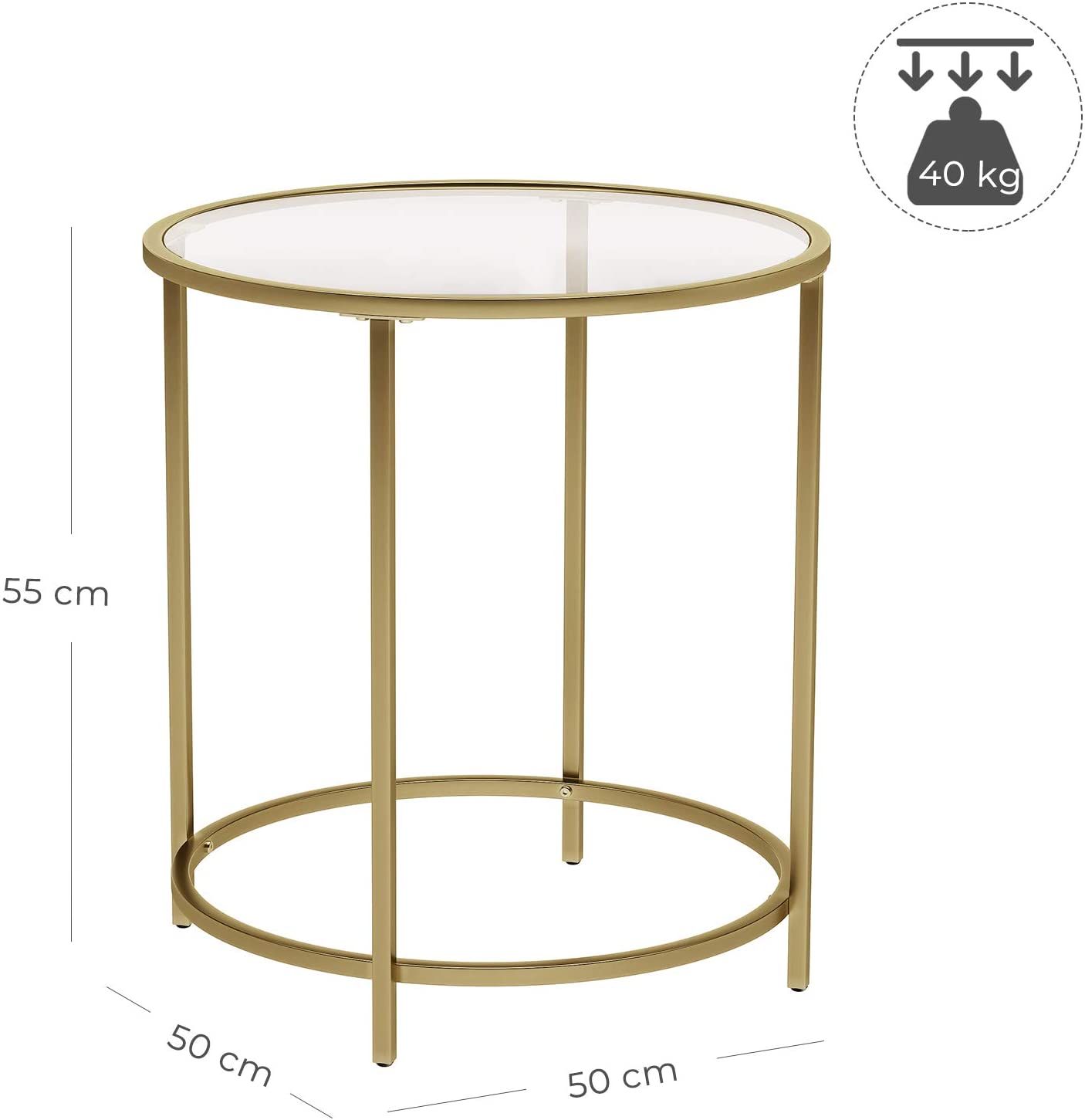 gold-round-side-table-with-golden-metal-frame-robust-and-stable at www.mallsonline.com.au