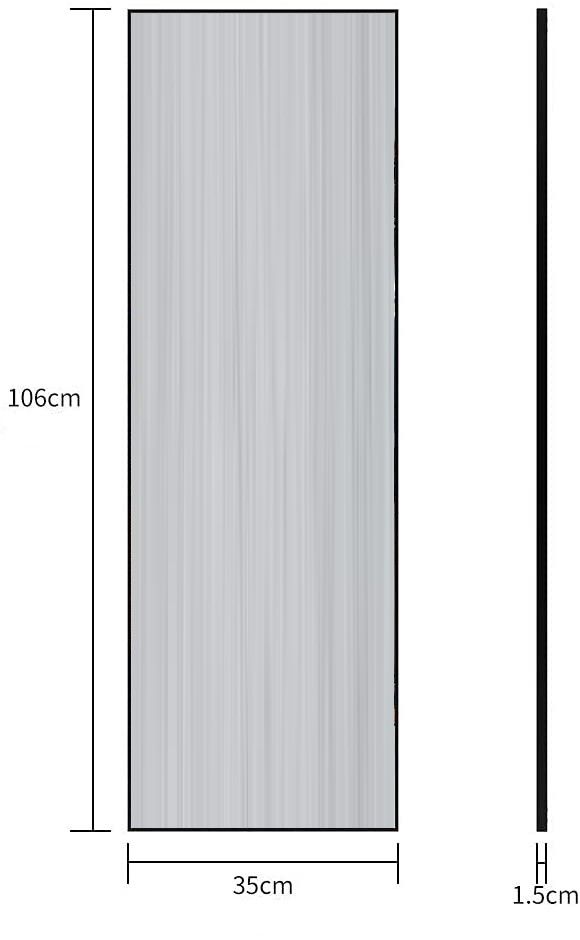 full-length-mirror-long-standing-for-bedroom-and-bathroom-106-x-35-cm-black at www.mallsonline.com.au