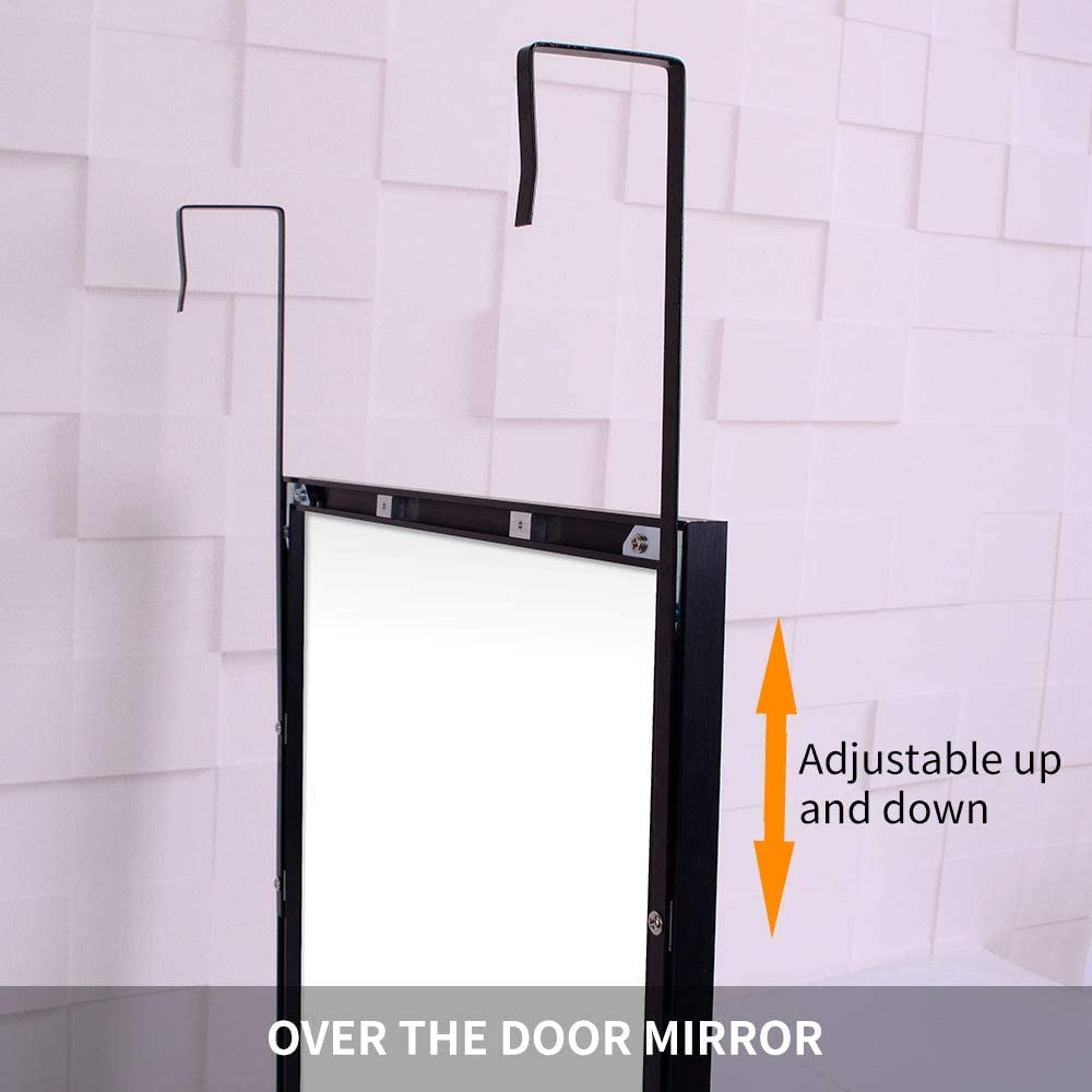 full-length-mirror-long-standing-for-bedroom-and-bathroom-106-x-35-cm-black at www.mallsonline.com.au