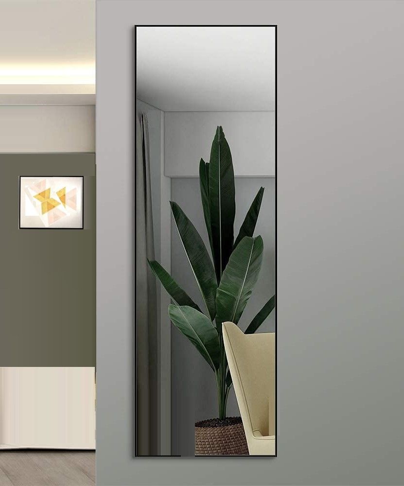 full-length-mirror-long-standing-for-bedroom-and-bathroom-106-x-35-cm-black at www.mallsonline.com.au