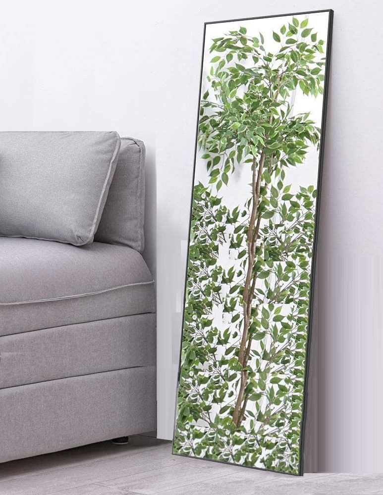 full-length-mirror-long-standing-for-bedroom-and-bathroom-106-x-35-cm-black at www.mallsonline.com.au