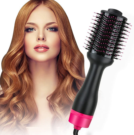 hot-air-one-step-hair-dryer-negative-ion-anti-frizz-blowout-for-drying-straightening-curling-and-volumizer-au-plug at www.mallsonline.com.au