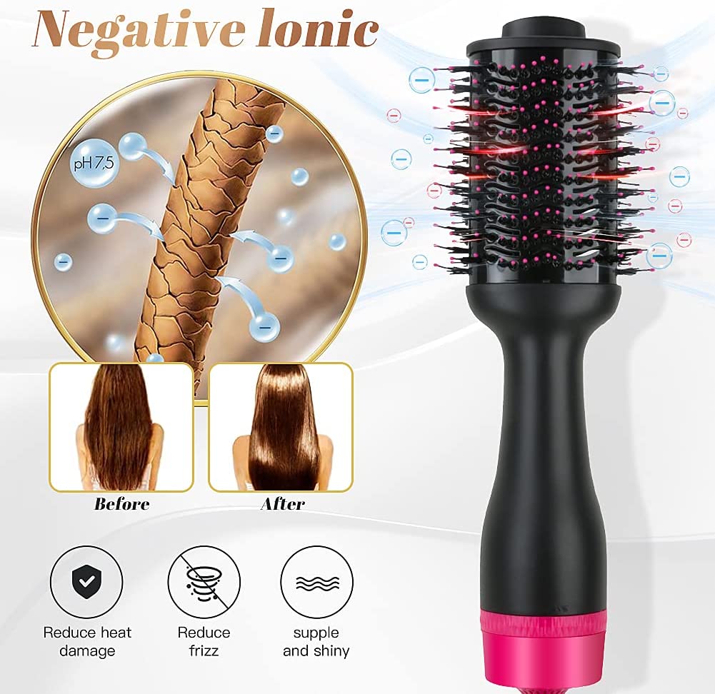hot-air-one-step-hair-dryer-negative-ion-anti-frizz-blowout-for-drying-straightening-curling-and-volumizer-au-plug at www.mallsonline.com.au