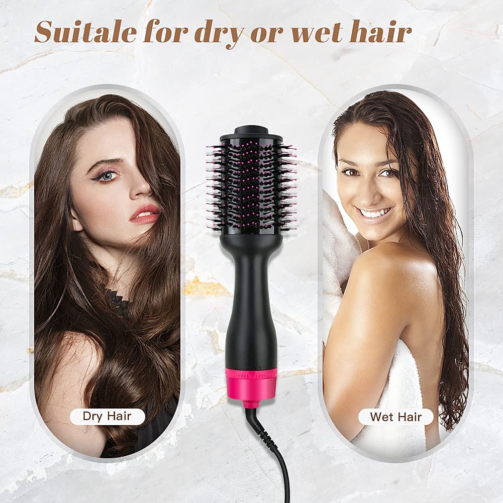 hot-air-one-step-hair-dryer-negative-ion-anti-frizz-blowout-for-drying-straightening-curling-and-volumizer-au-plug at www.mallsonline.com.au